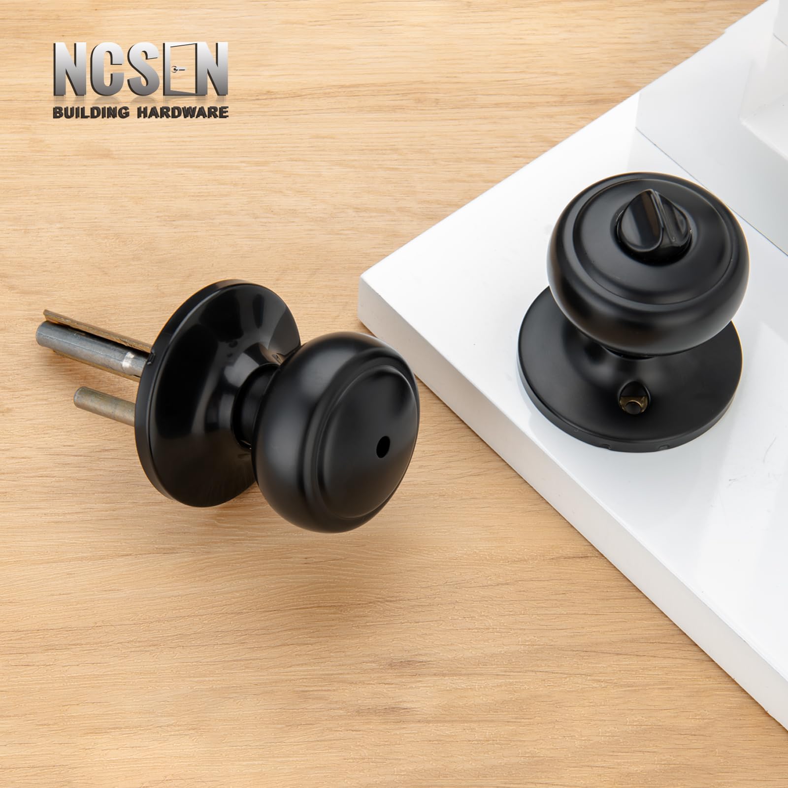 NCSEN easy-install door knob pack for quick DIY installation.