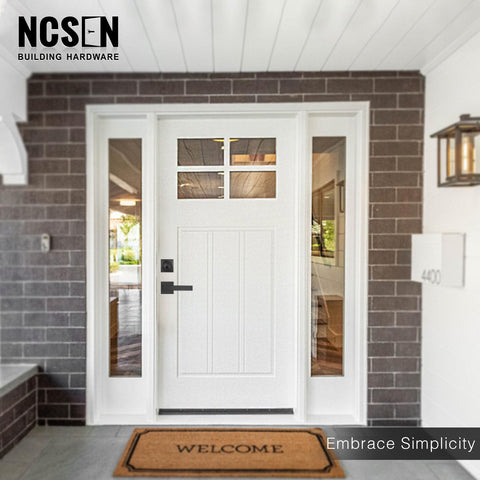 Interior turn-button on the NCSEN lockset for quick control