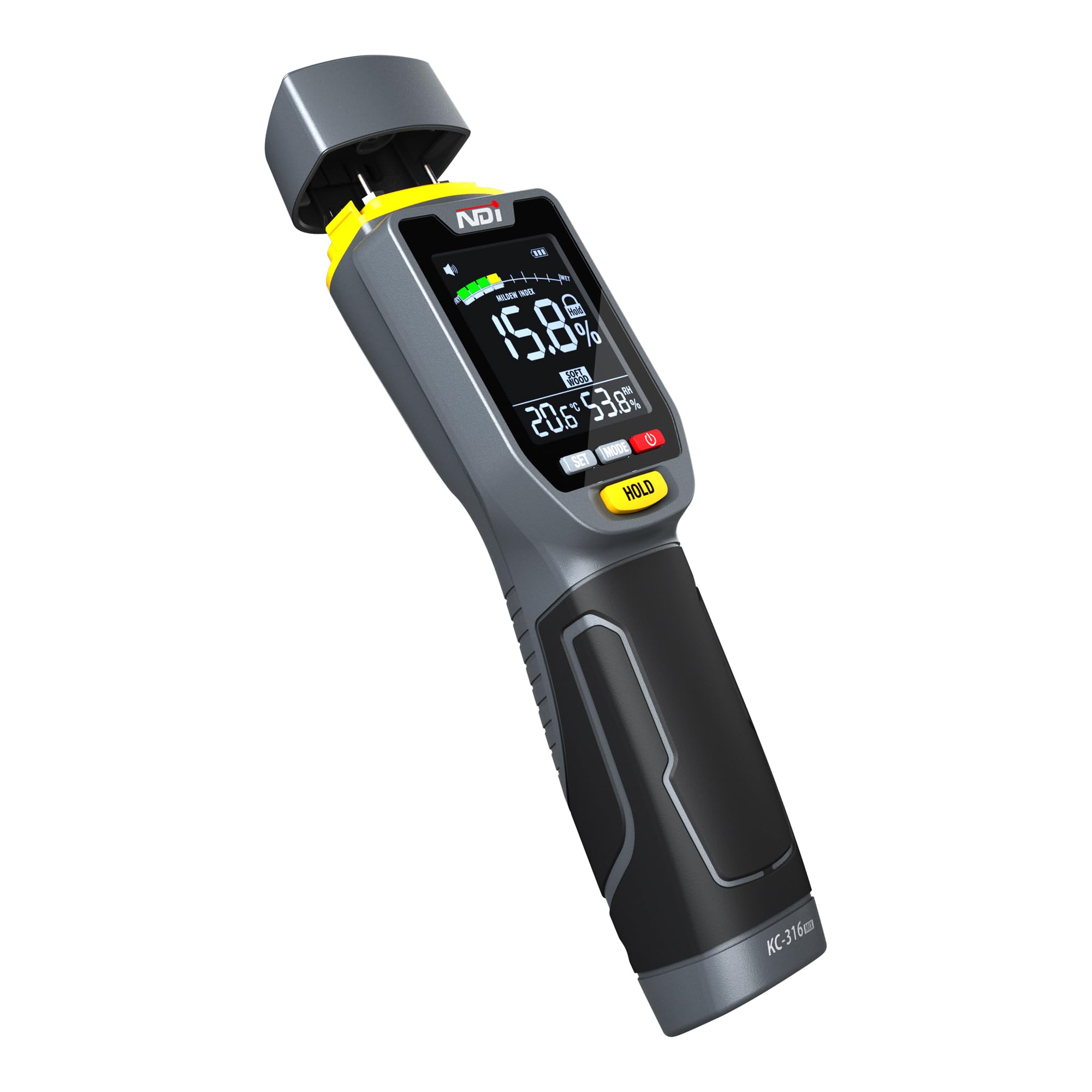 NDI 7-in-1 moisture meter pin-type delivers precise readings for targeted spots