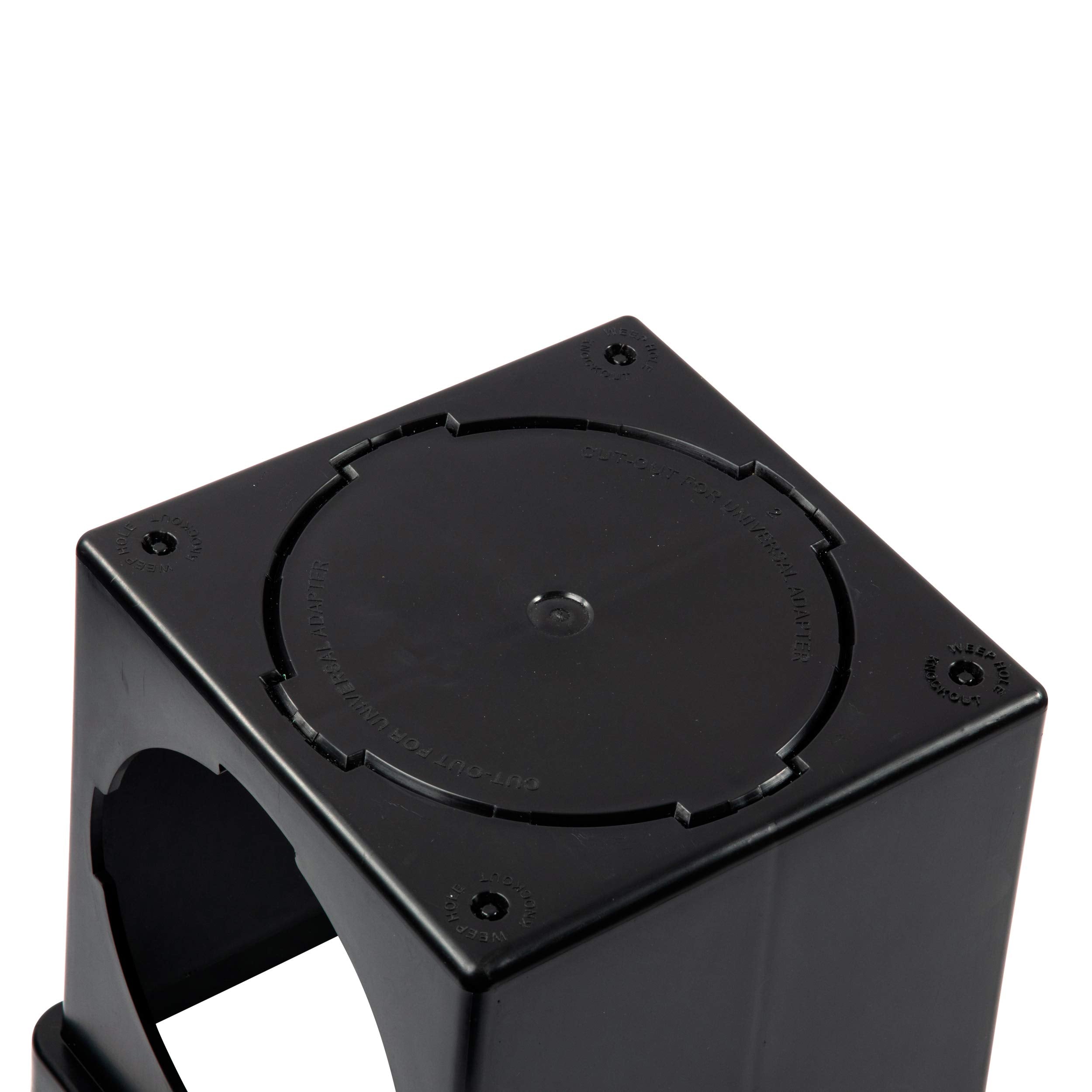 NDS adapters for 3-inch and 4-inch pipes simplify connections.