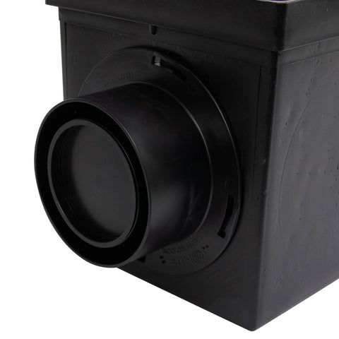 NDS UV-inhibited polypropylene basin withstands outdoor sun exposure.