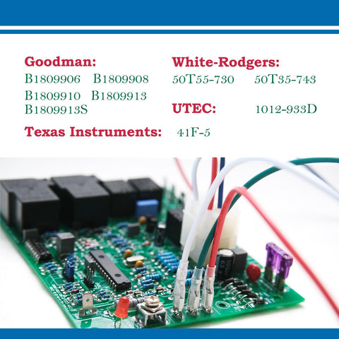 NEALMART B18099-13 Goodman board back view highlights secure connections for easy installation.