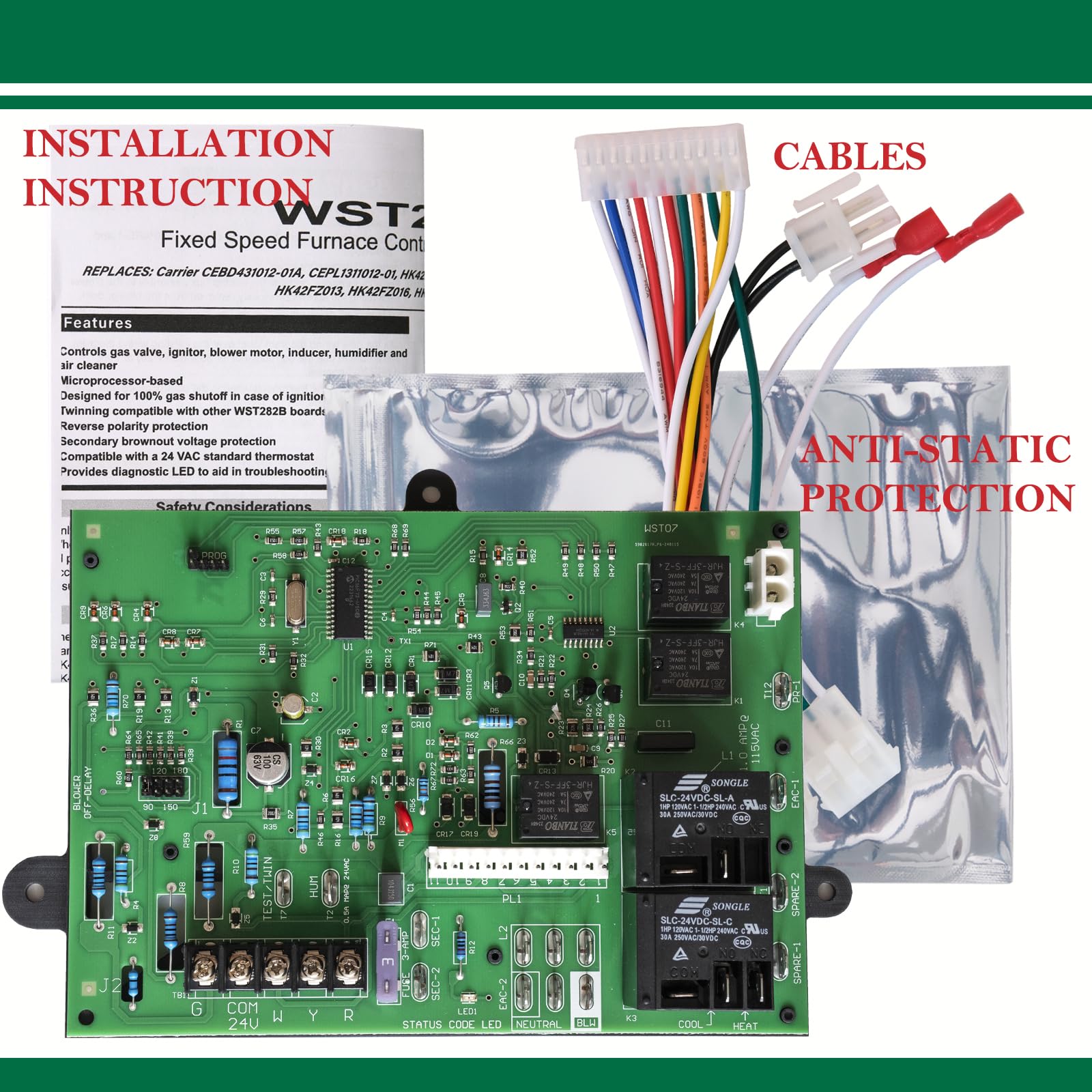 NEALMART ICM282A compatible with Carrier HK42FZ013 for retrofit