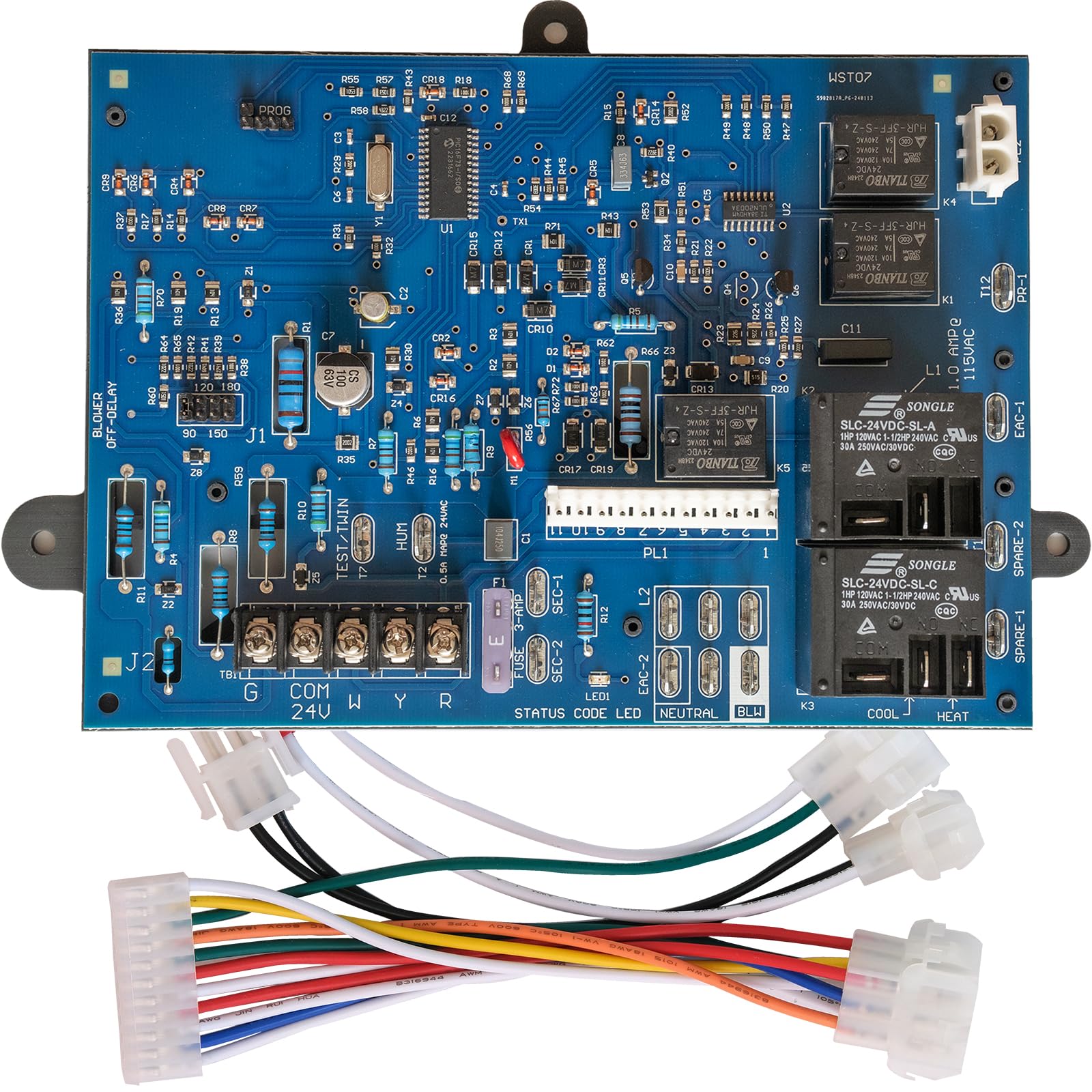NEALMART ICM282B furnace board with LED diagnostics for quick troubleshooting.