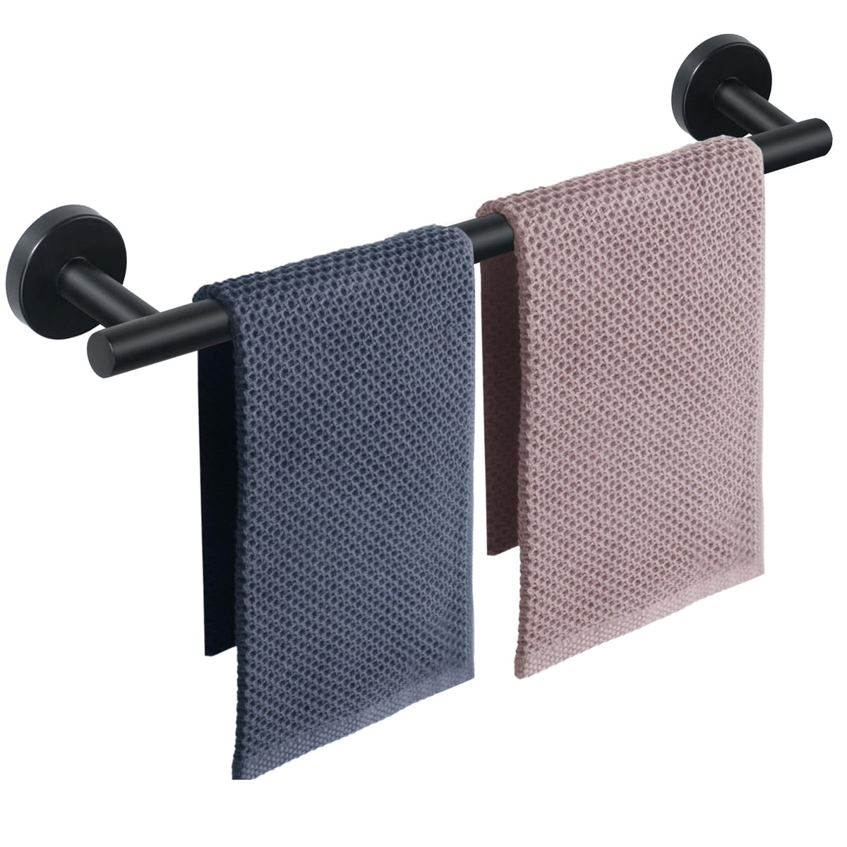 NearMoon bath towel bar 24inch front view highlighting rustproof stainless steel for bathrooms