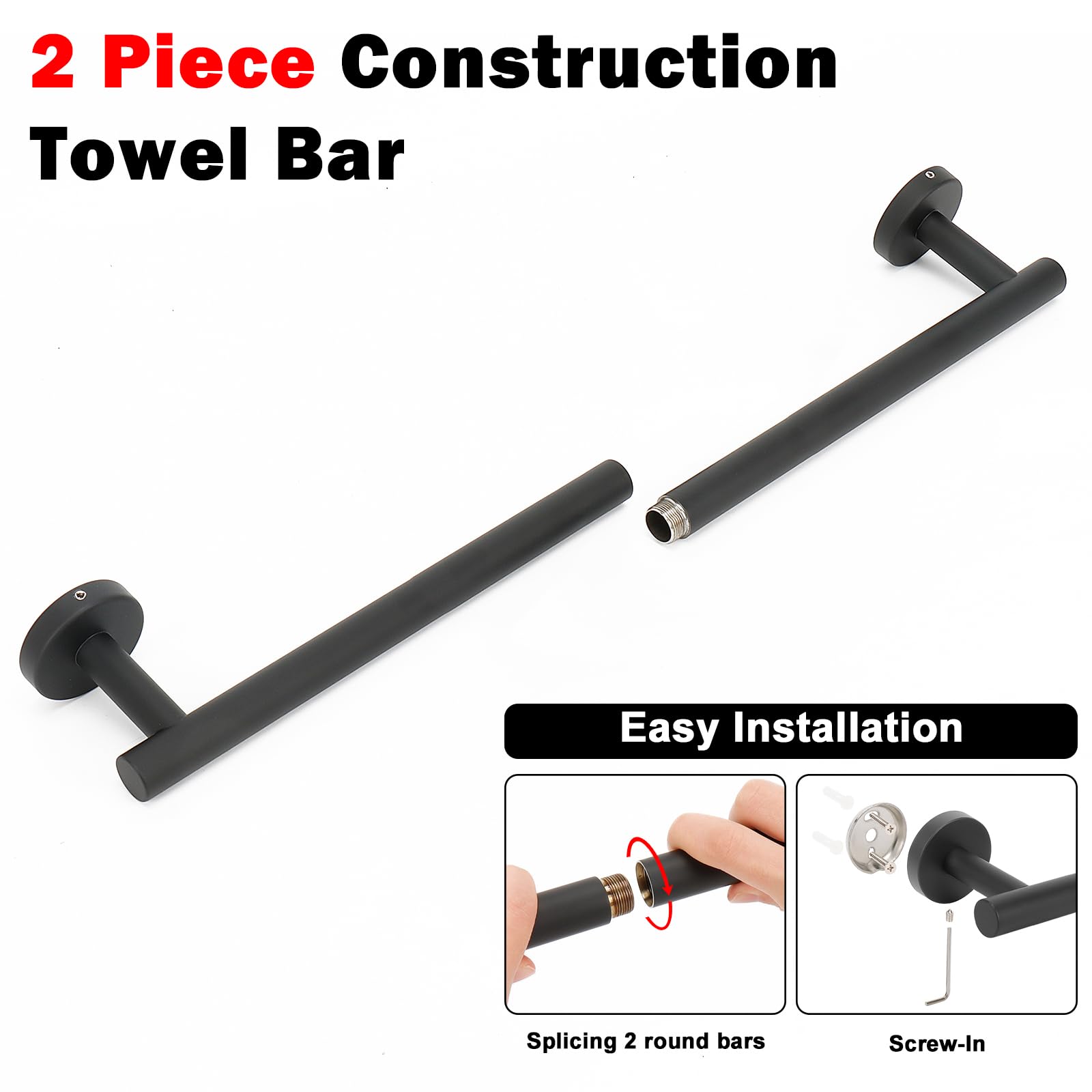 NearMoon wall mount on cabinet side for accessible towel storage