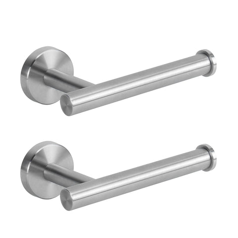 NearMoon brushed nickel bathroom holder side view showing sturdy wall mount