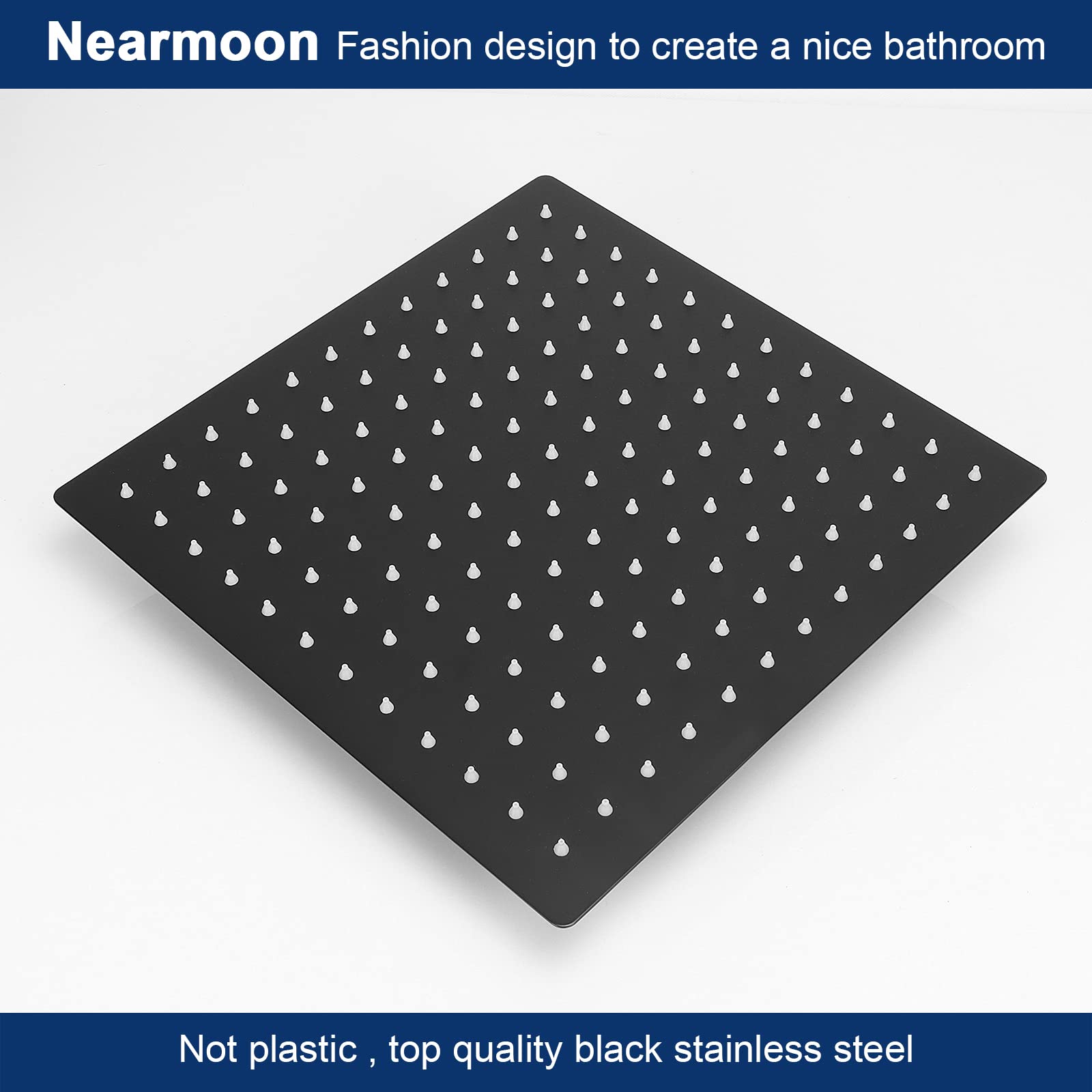 NearMoon stainless steel ceiling arm provides a durable, rust-resistant ceiling mount.