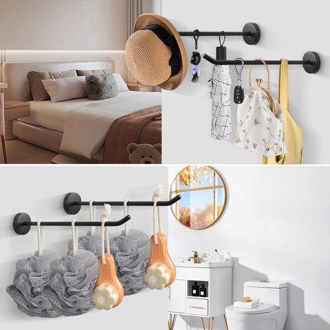 NearMoon matte black coat hooks add a modern, stylish touch to any space.
