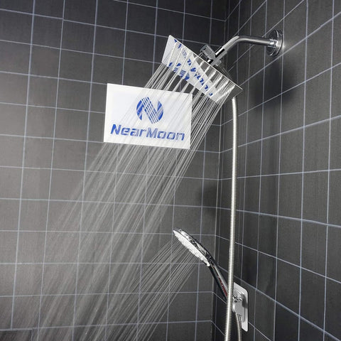 NearMoon easy-installation no tools required swap to standard shower arm
