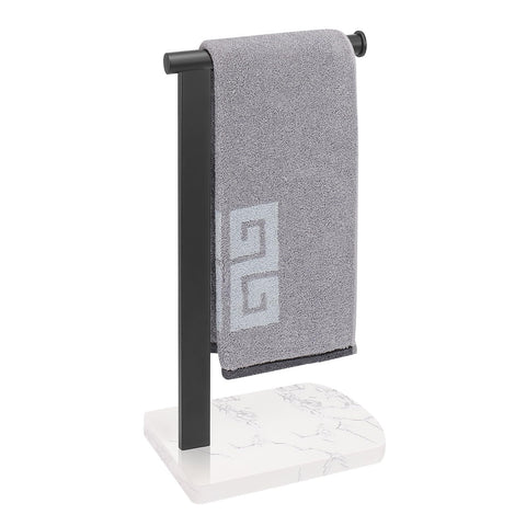 NearMoon hand towel holder with marble base offers stable support on countertops.