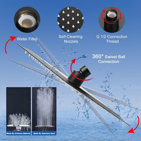 NearMoon handheld shower with 5 settings for versatile washing