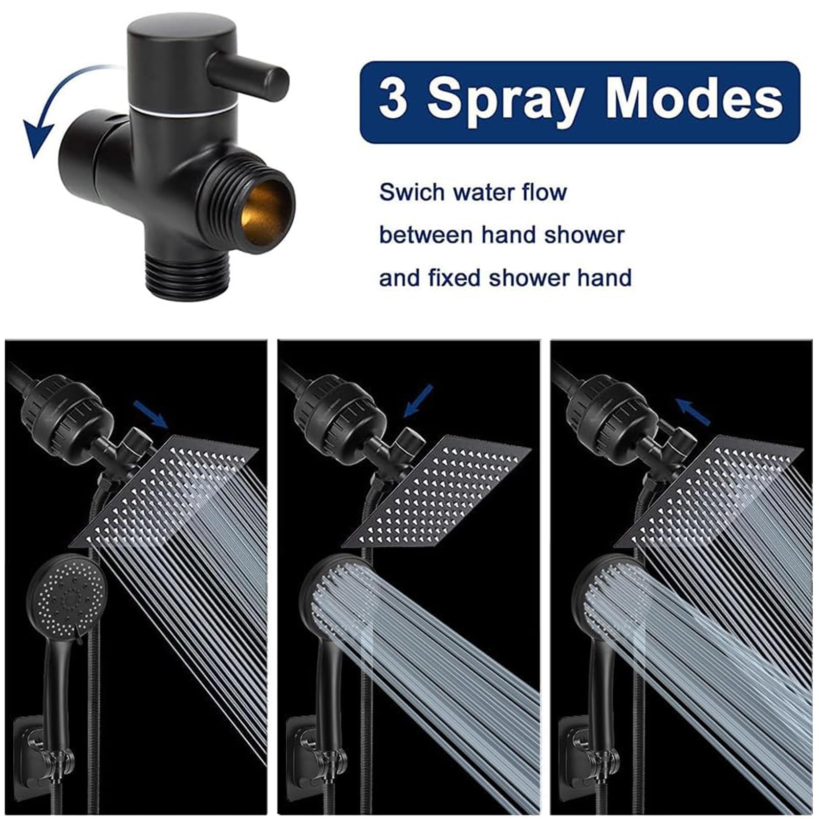 NearMoon high-pressure shower head for powerful water delivery