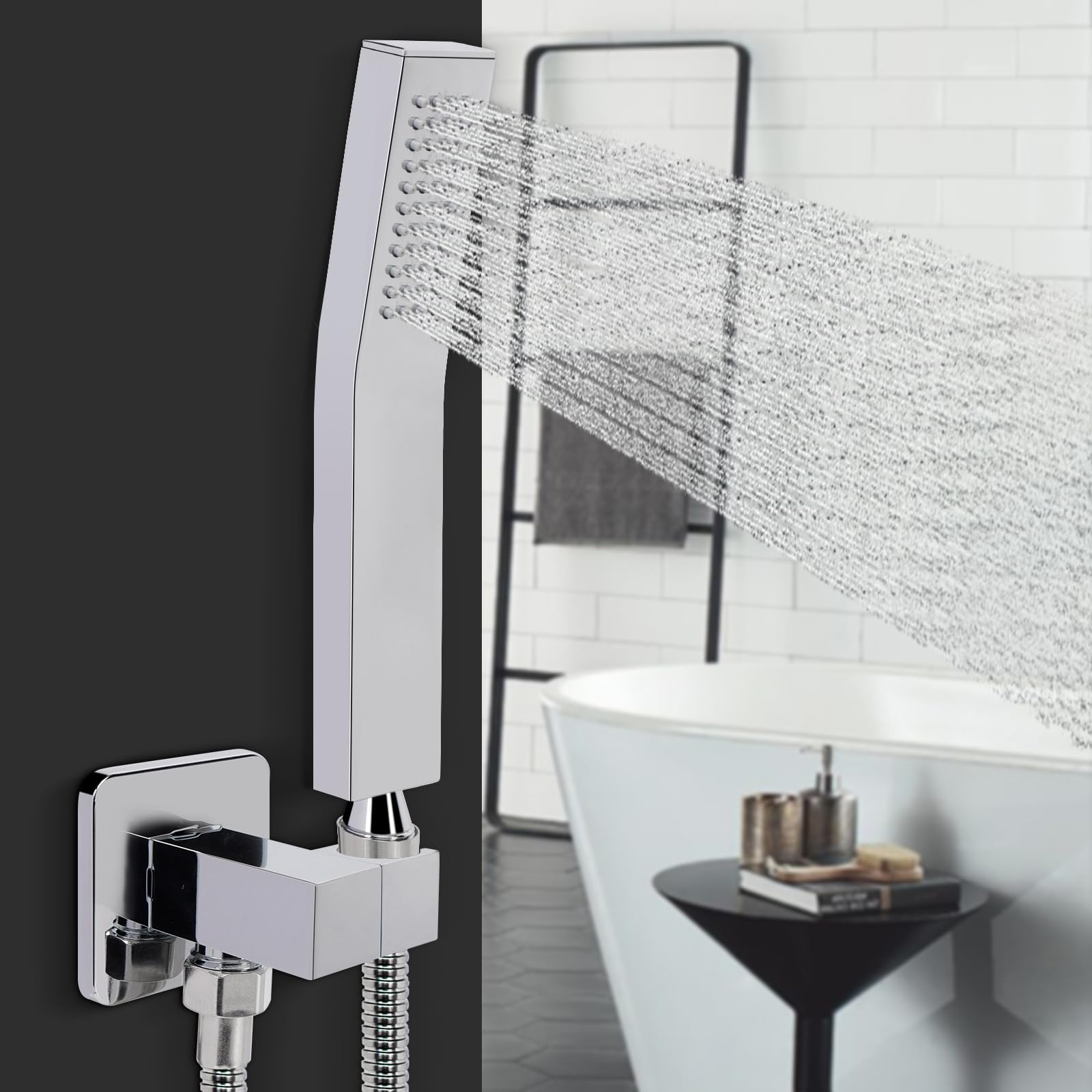 NearMoon luxury shower set package featuring head, bracket, and hose.