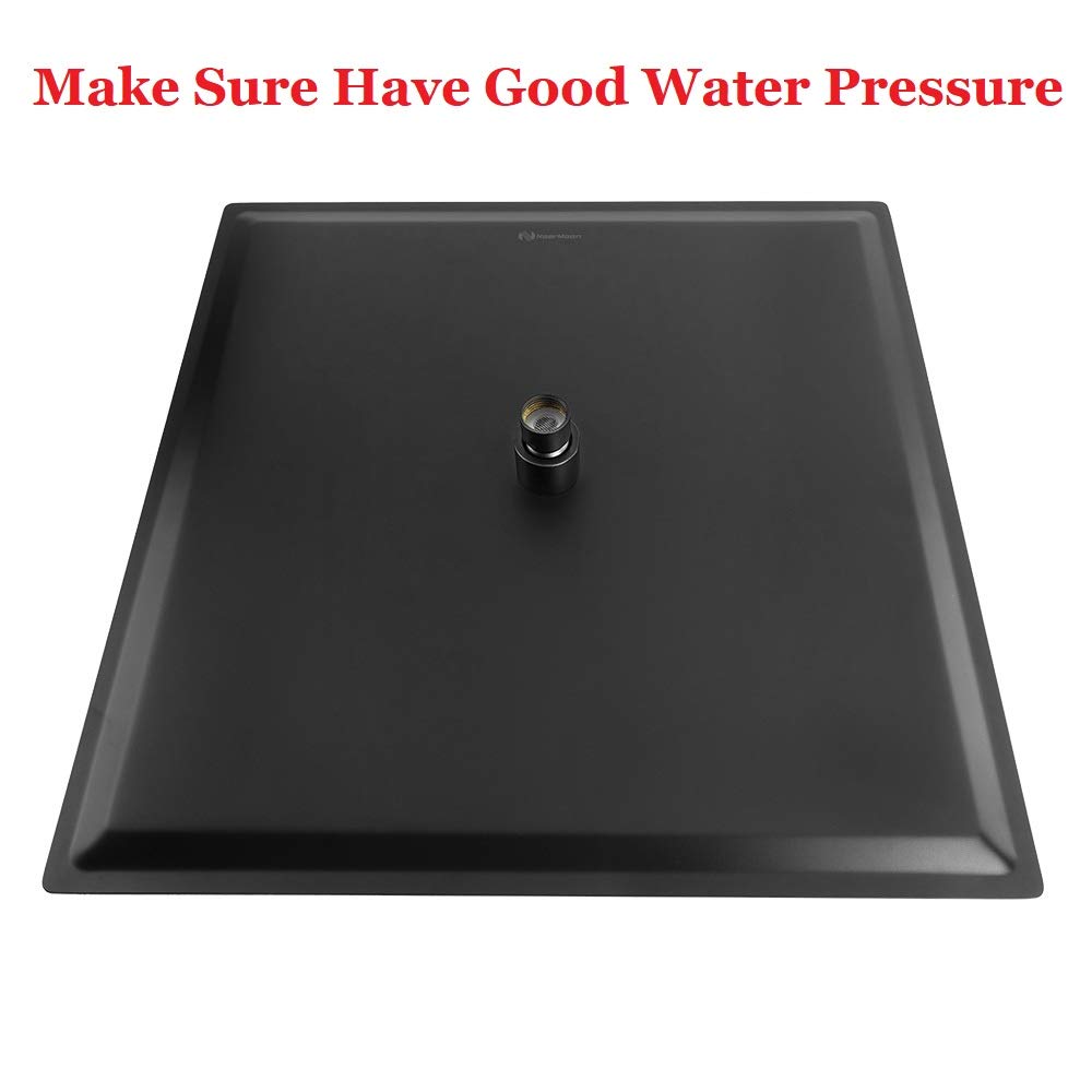 NearMoon matte black finish enhances any bathroom decor