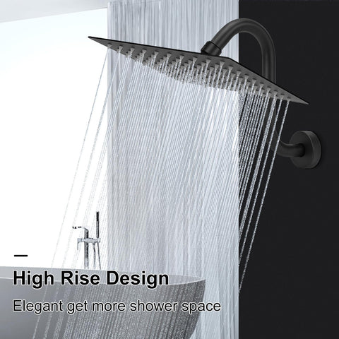 NearMoon matte-black finish suits contemporary bathroom styles.