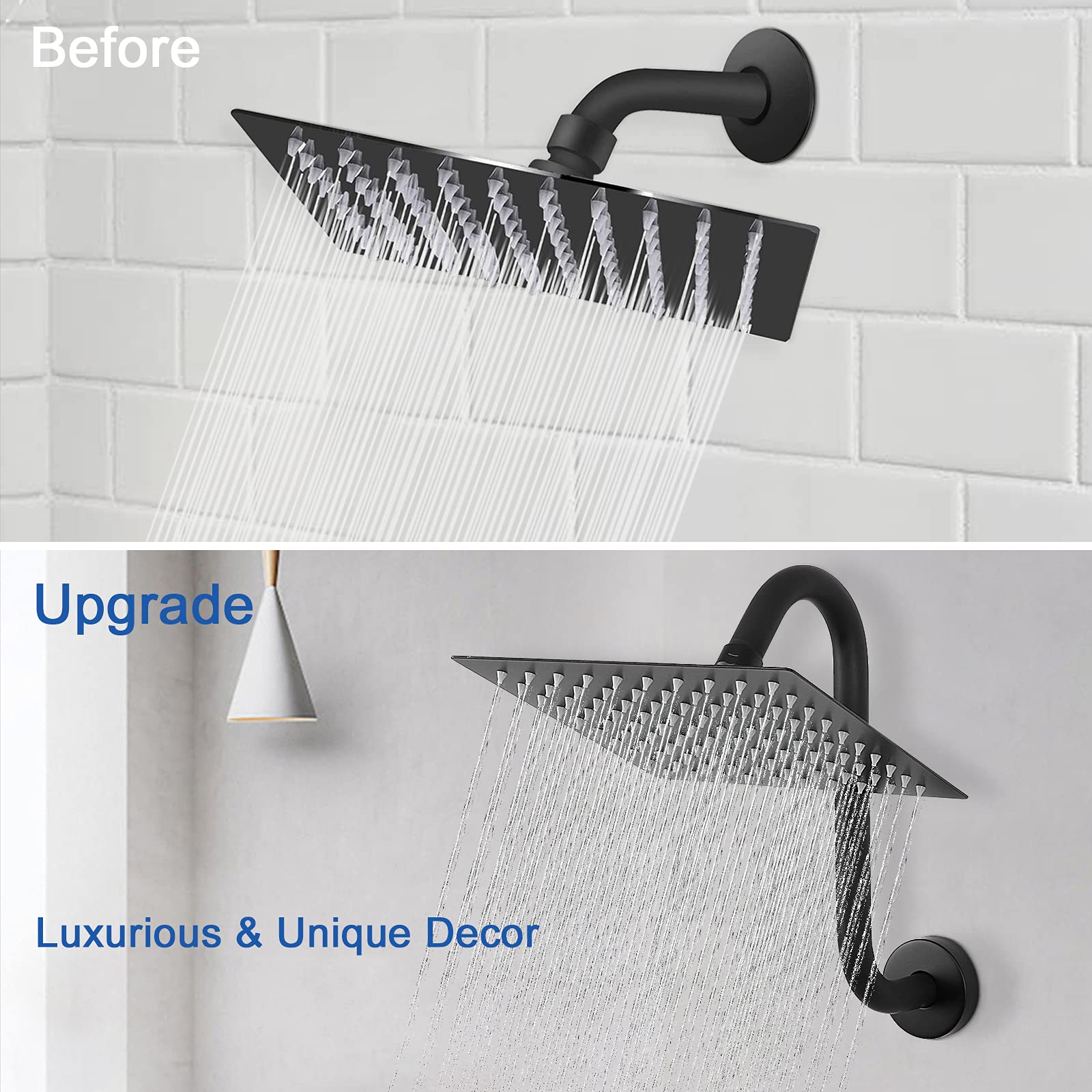 NearMoon matte black design complements contemporary bathroom decor