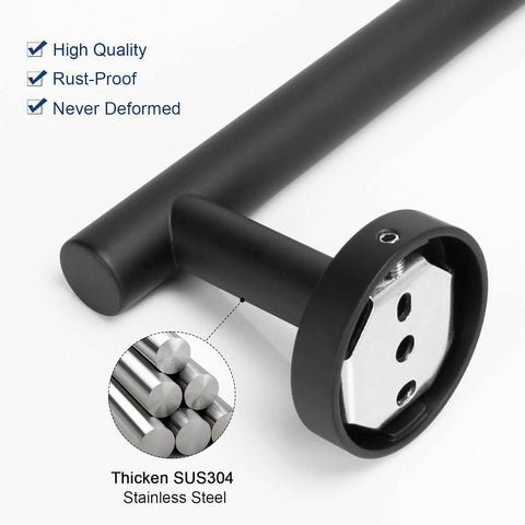 NearMoon matte black stainless steel two-piece set for durable elegance.