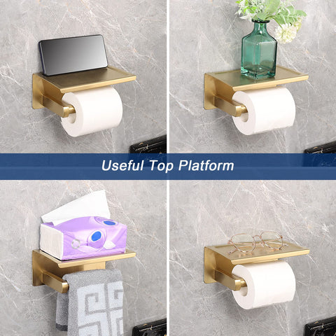 NearMoon phone shelf area supports a phone while freeing counter space.