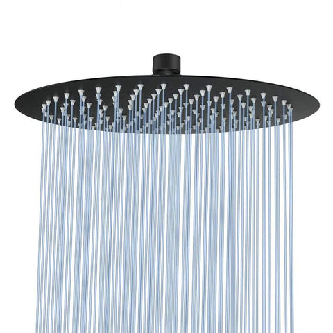 NearMoon Rain Shower Head 12-Inch spray provides full-body coverage for a refreshing shower.