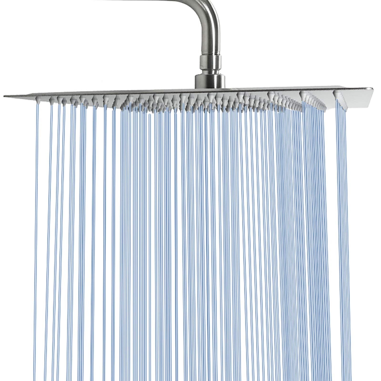 NearMoon rain shower head 16x16 inch brushed nickel provides immersive coverage
