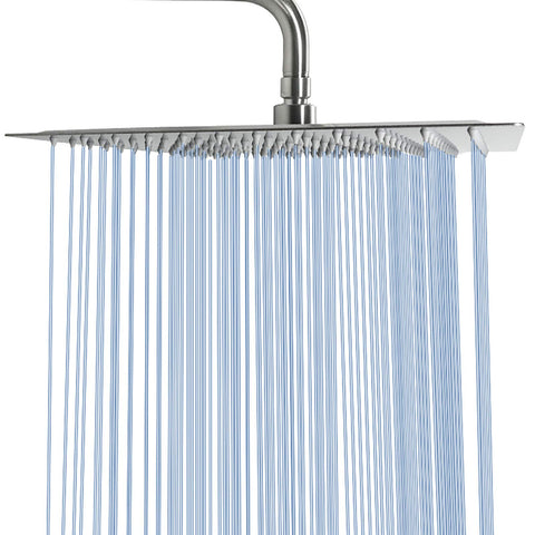 NearMoon rain shower head 16x16 inch brushed nickel provides immersive coverage