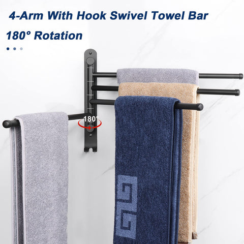 NearMoon towel rack silicone gasket for silent rotation and durability.