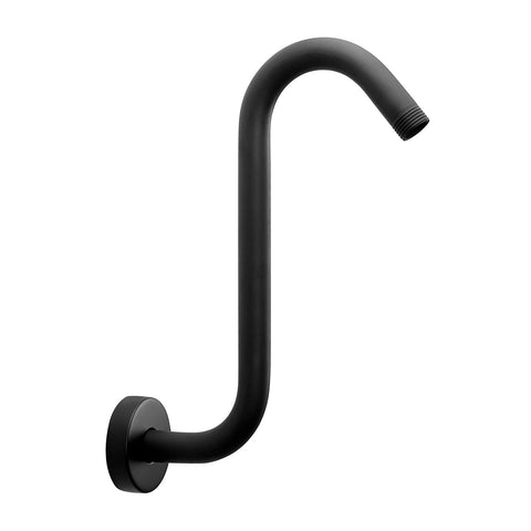 NearMoon S-shaped shower arm with 10-inch rise for spacious showers