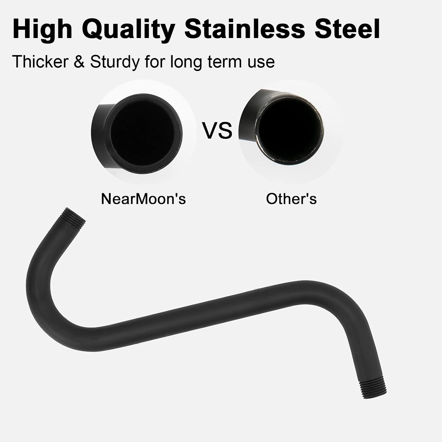 NearMoon close-up of stainless steel construction and durable matte finish