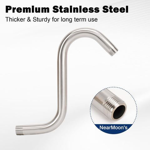 NearMoon S-shaped design provides a stylish, contemporary look.