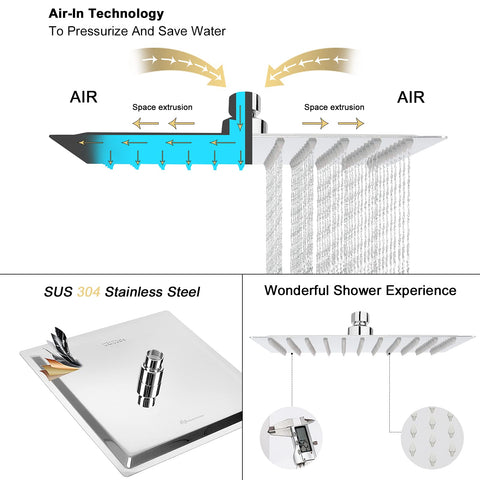 NearMoon self-cleaning silicone nozzles prevent buildup during showers