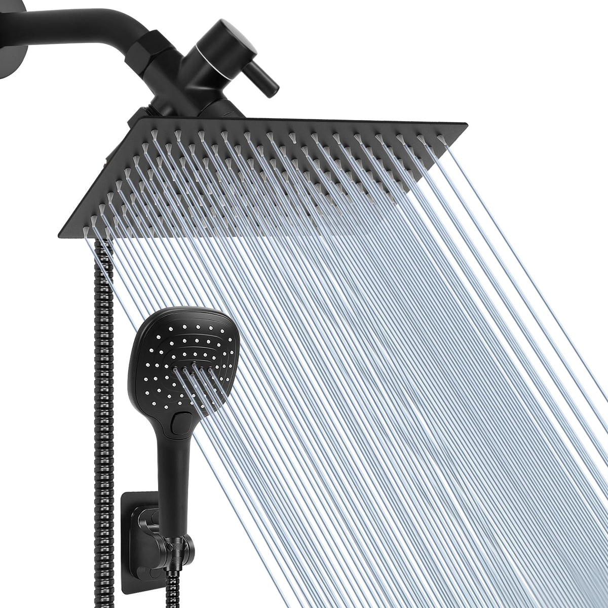 NearMoon 12-inch rain shower head delivers wide coverage for a spa-like rinse