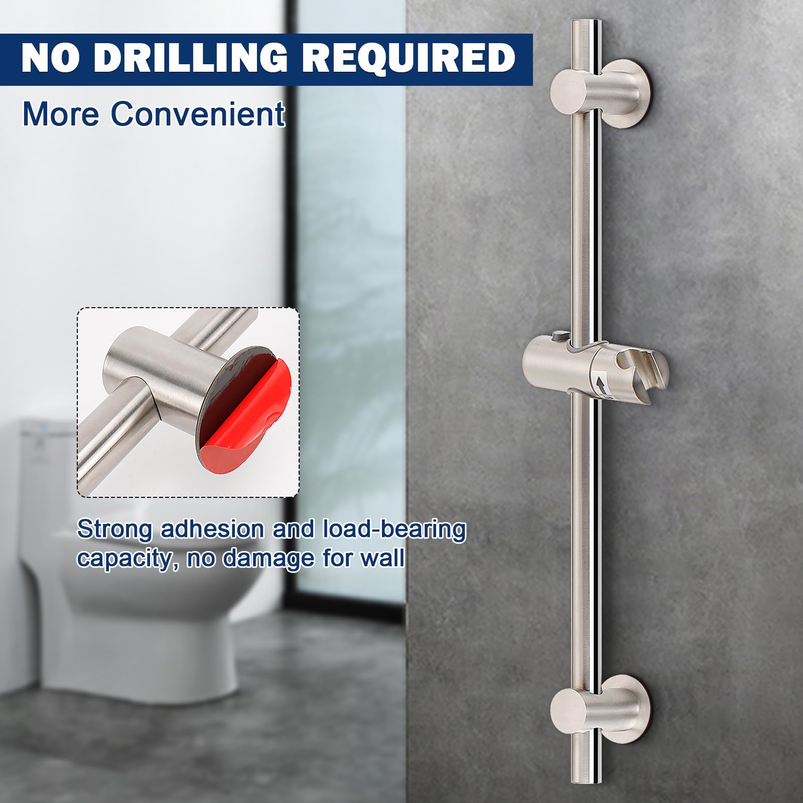 NearMoon brushed nickel finish complements modern bathroom decor.