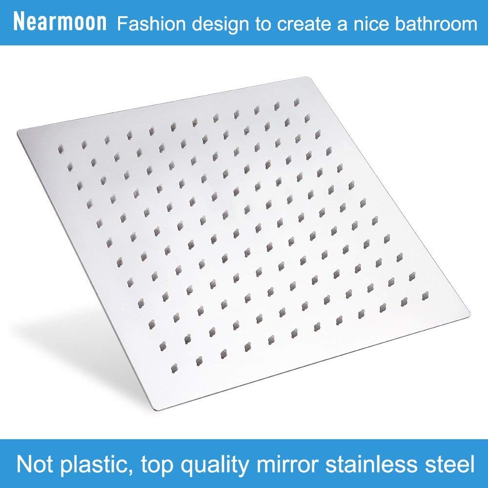 NearMoon stainless steel construction ensures durability and sleek bathroom styling