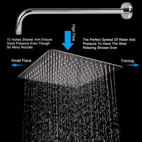 NearMoon stainless-steel shower head with rust-resistant chrome finish.