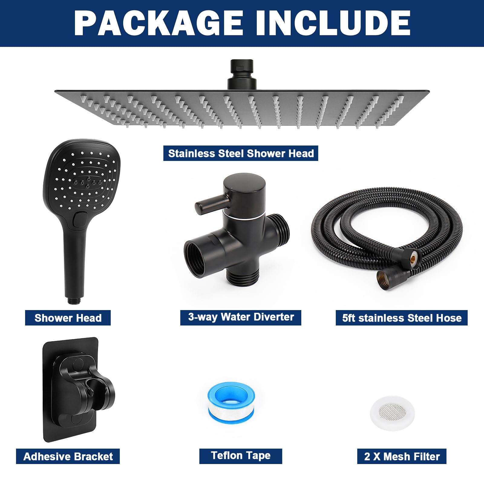 NearMoon swivel ball connection provides angle adjustment and leak-proof use