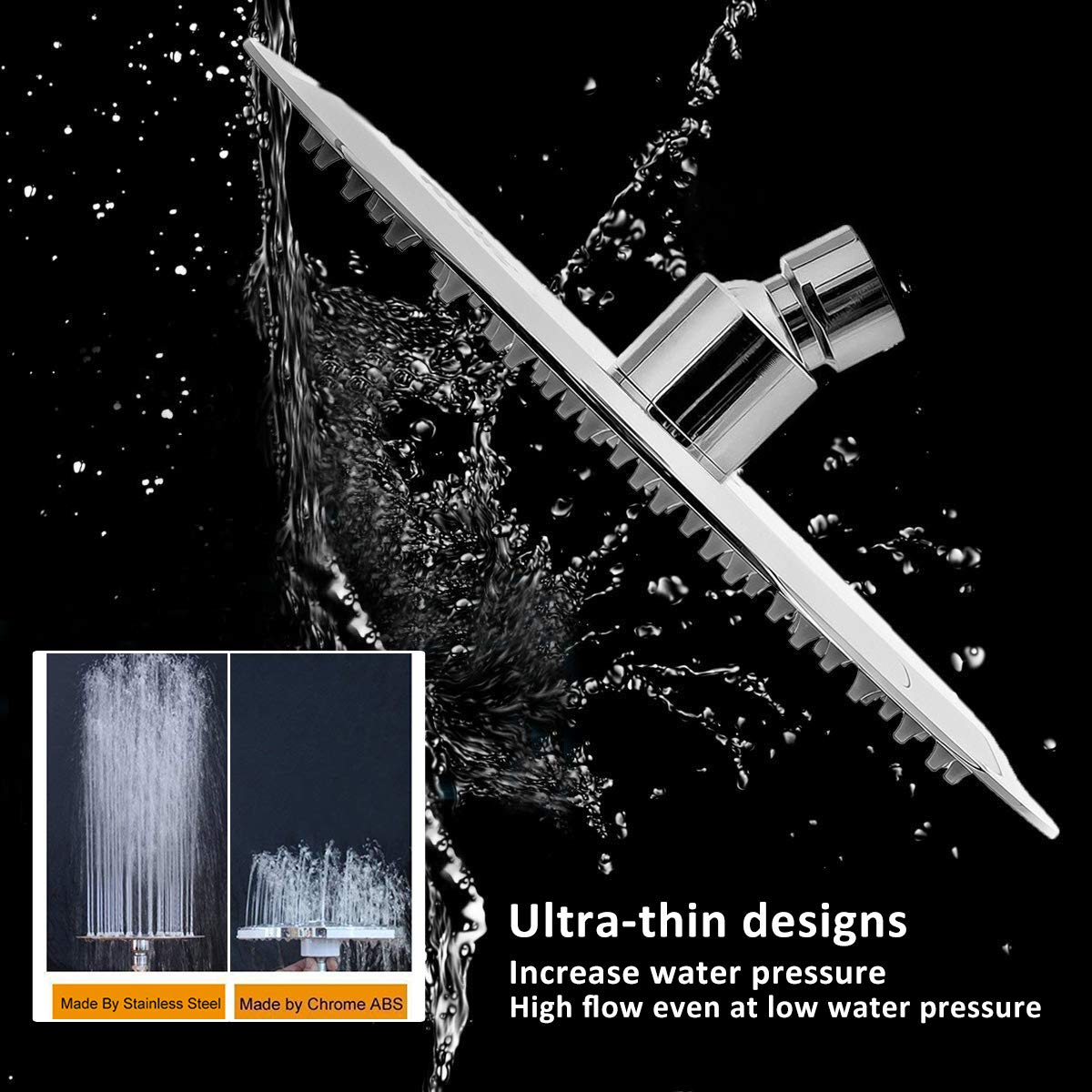 NearMoon swivel ball connector adjusts spray angle for comfortable positioning.