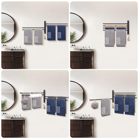 NearMoon Swivel Towel Rack fits bathrooms with a compact, stylish look.
