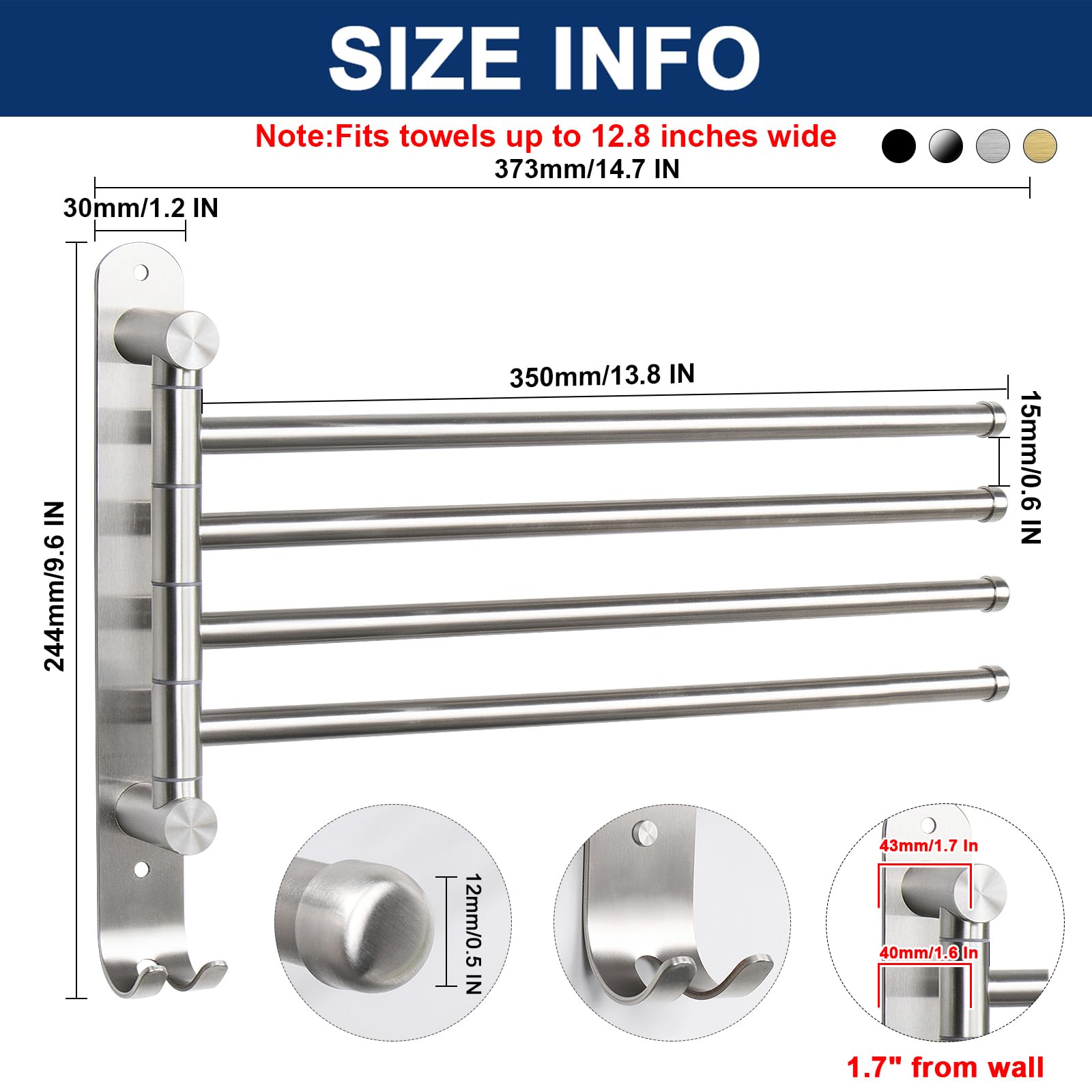 NearMoon rotary joint close-up with silicone gasket for smooth operation