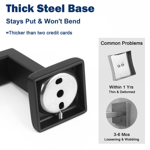 NearMoon thick-tube design prevents deformation for durable towel hanging.