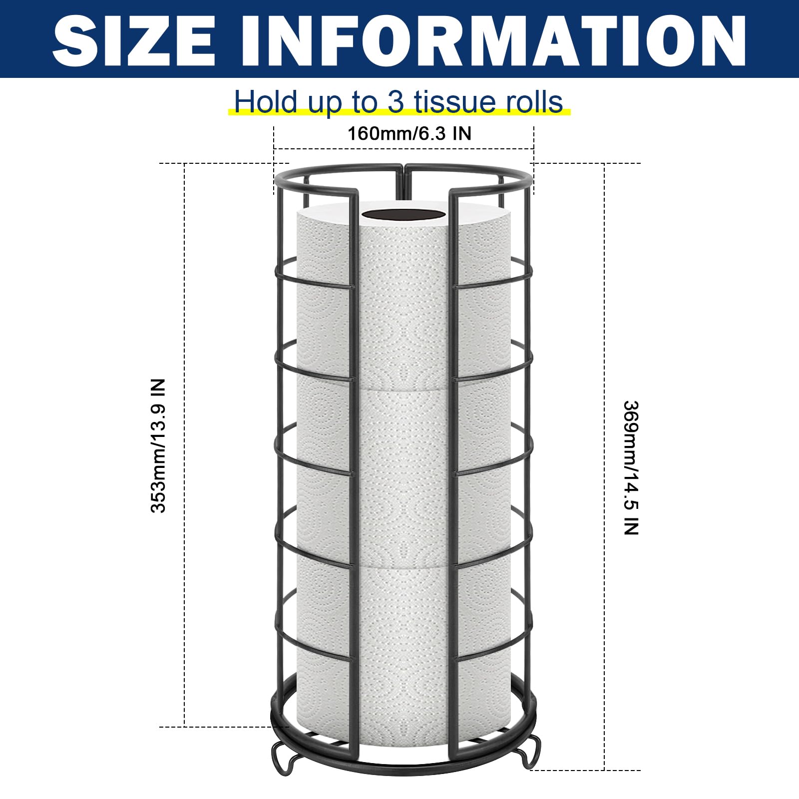 NearMoon organizer showing three-roll capacity on compact countertop