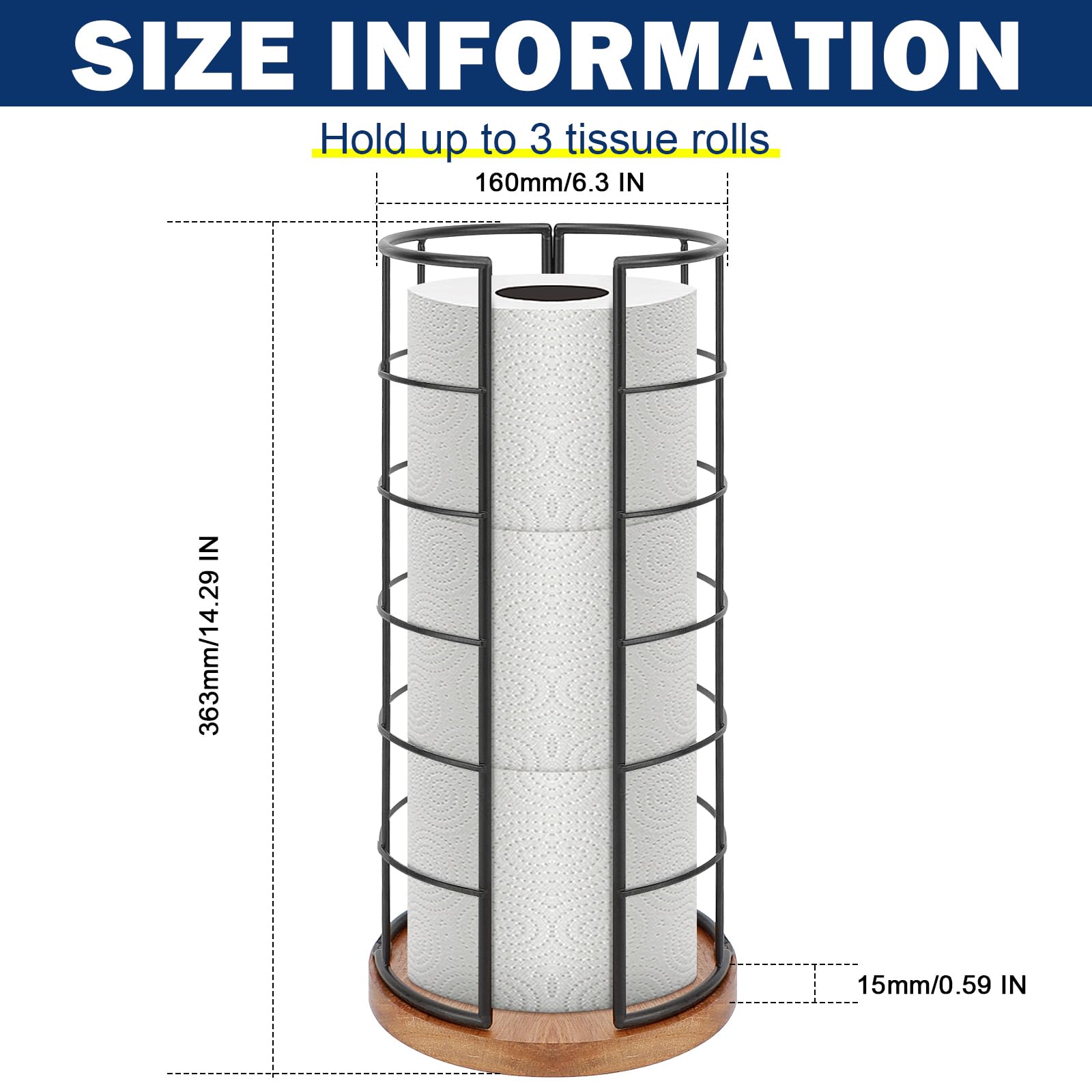 NearMoon organizer with curved arms for easy roll loading.