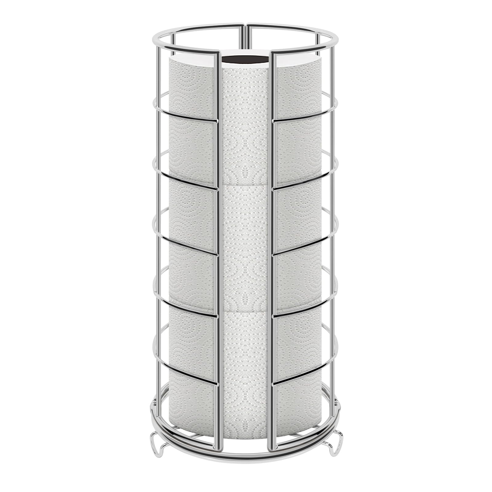 NearMoon toilet paper organizer stand with metal base provides stable bathroom storage