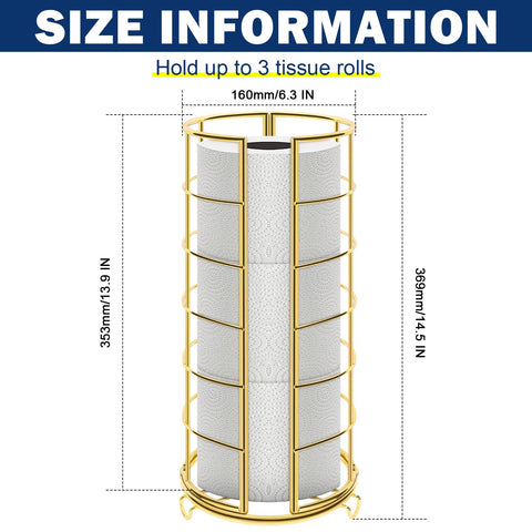 NearMoon toilet paper organizer stand showing open-top design for easy loading and replacement.