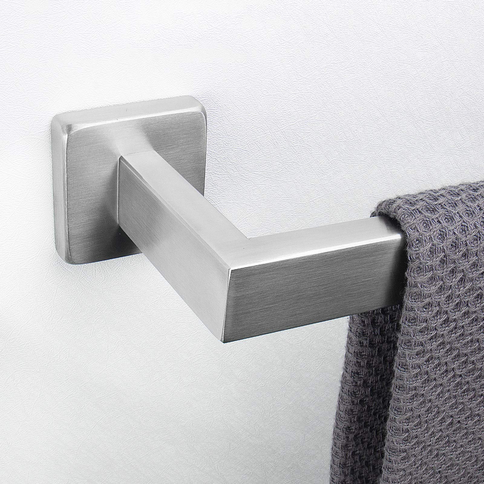NearMoon brushed nickel towel bar in kitchen for towels and accessories