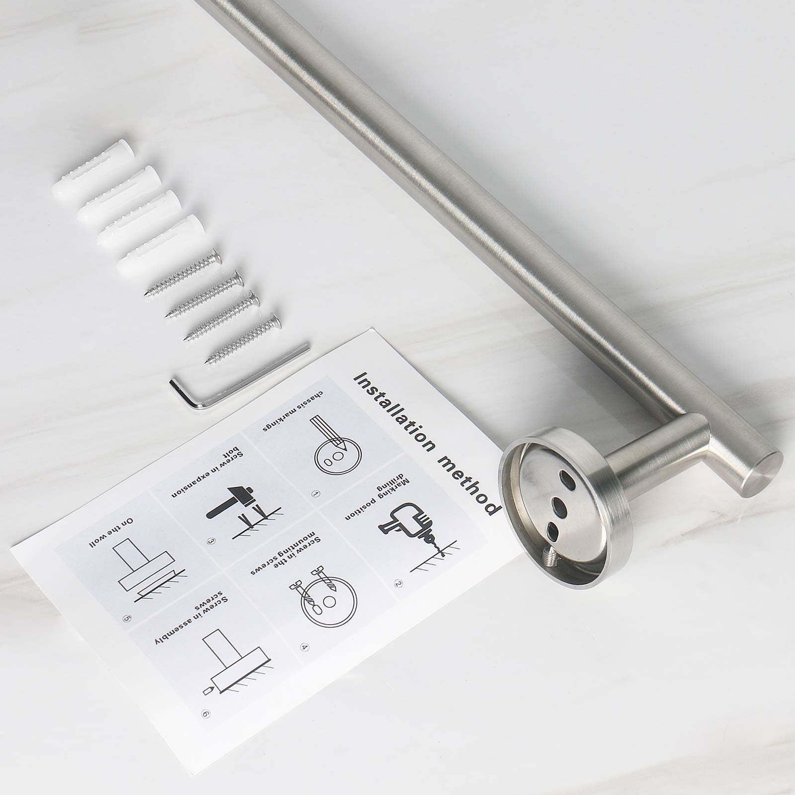 NearMoon installation includes screws and guide for simple setup.
