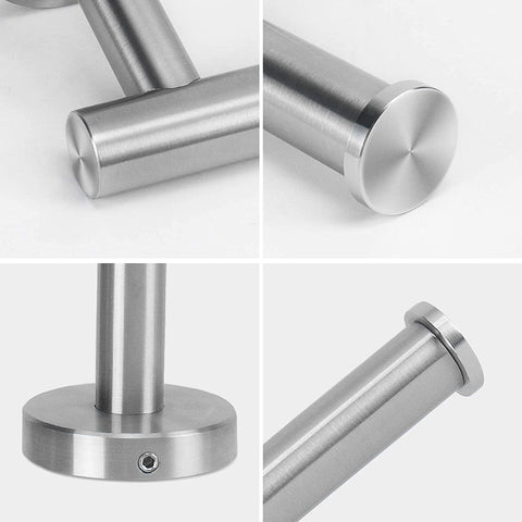 NearMoon two-pack brushed nickel holders ready for quick roll changes