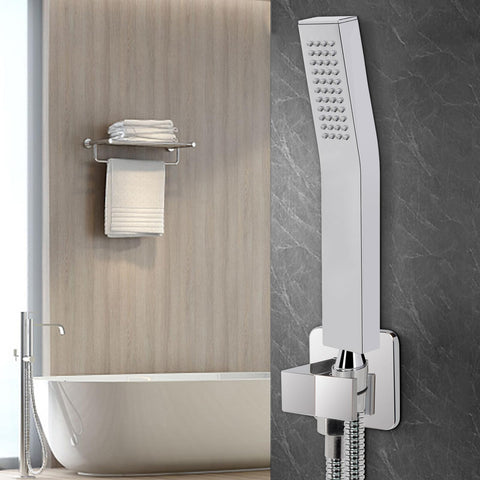NearMoon versatile bathroom use highlighting flexible handheld shower configurations.
