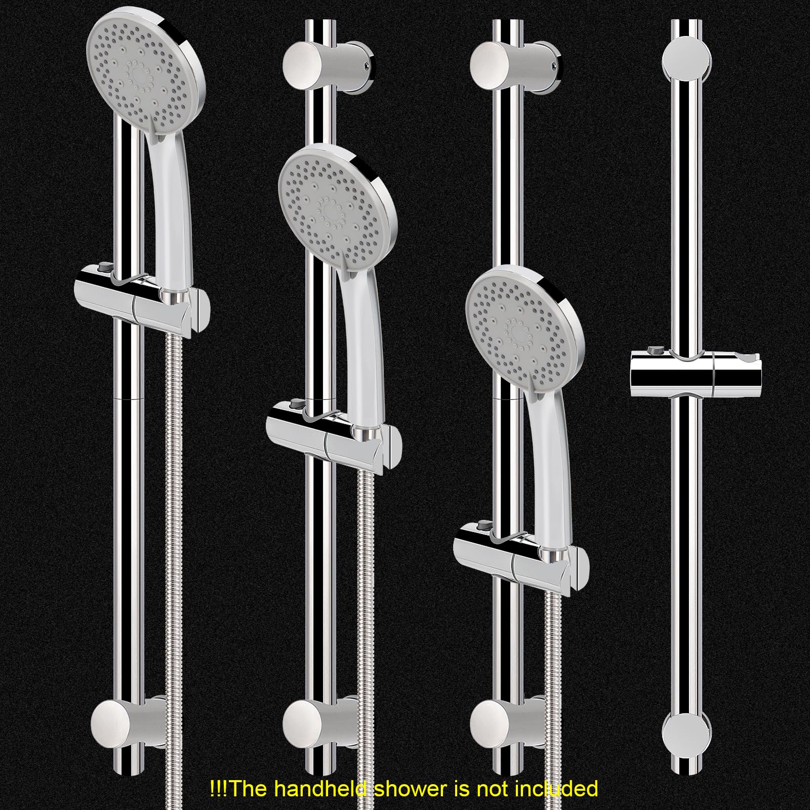 NearMoon wall mounted screw installation includes all hardware for sturdy mounting
