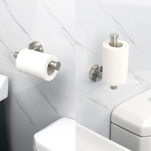 NearMoon wall-mounted toilet paper holder closeup highlights rustproof finish